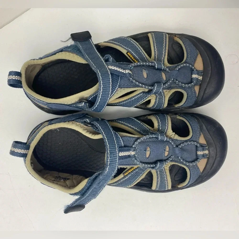 KEEN Blue Gray Venice H2 Waterproof Hiking Sandals, size 3